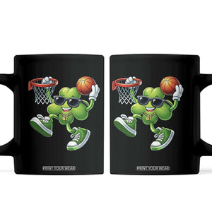 Funny 67 Meme Six Seven Basketball Shamrock St Patricks Day Coffee Mug TS11 Black Print Your Wear