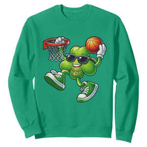 Funny 67 Meme Six Seven Basketball Shamrock St Patricks Day Sweatshirt TS11 Irish Green Print Your Wear