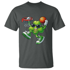 Funny 67 Meme Six Seven Basketball Shamrock St Patricks Day T Shirt TS11 Dark Heather Print Your Wear