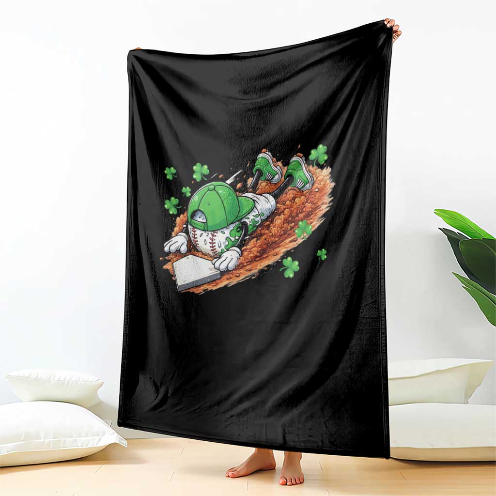 Funny Baseball St Patricks Day Home Plate Drip Throw Blanket TS11 Print Your Wear