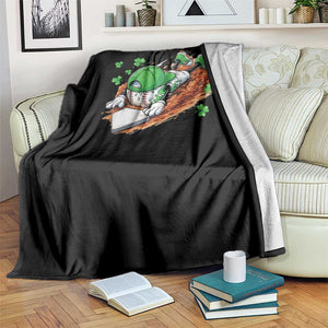 Funny Baseball St Patricks Day Home Plate Drip Throw Blanket TS11 Print Your Wear