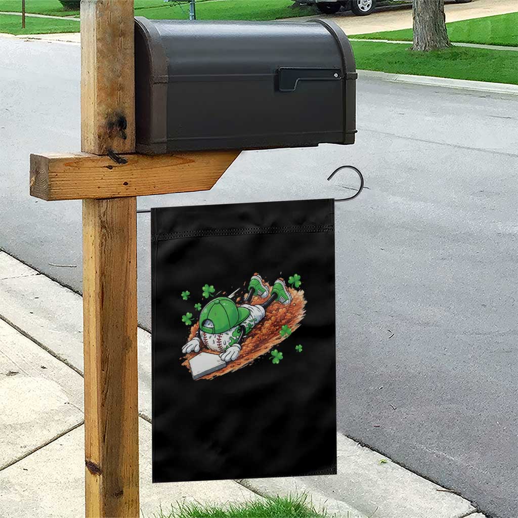 Funny Baseball St Patricks Day Home Plate Drip Garden Flag TS11 Print Your Wear