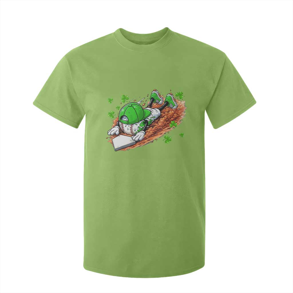 Funny Baseball St Patricks Day Home Plate Drip T Shirt For Kid TS11 Lime Print Your Wear