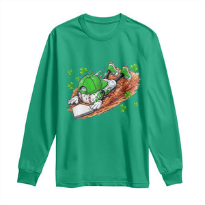 Funny Baseball St Patricks Day Home Plate Drip Long Sleeve Shirt TS11 Irish Green Print Your Wear