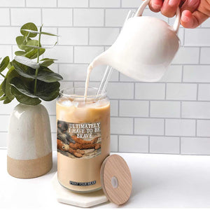 Ultimate I Have To Be Brave Punch The Monkey Glass Can Cute Baby Monkey Hugging Plush TS11 Print Your Wear