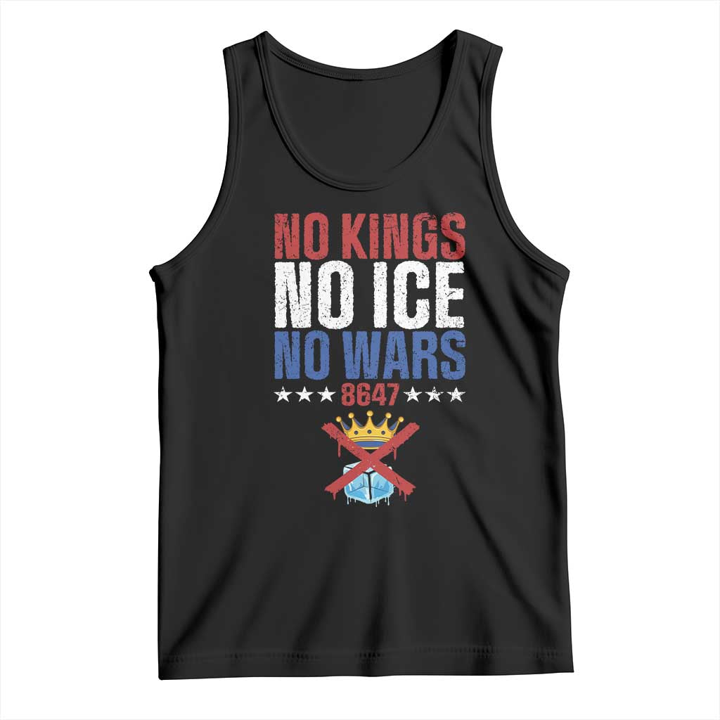 No Kings No Ice No Wars 8647 Tank Top Rejecting Kings Anti Authoritarian TS11 Black Print Your Wear