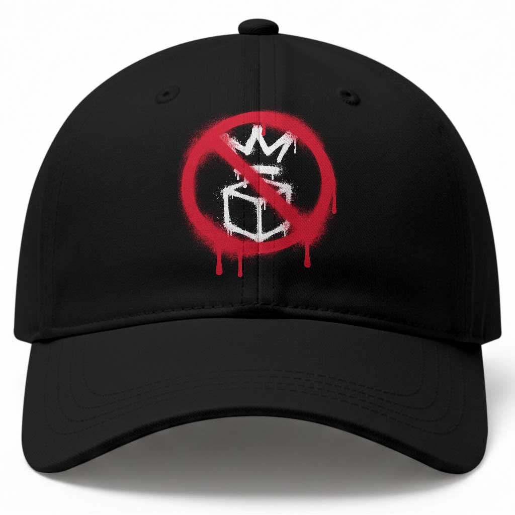 No Kings No Ice Protest Baseball Cap Vintage Political Stop Sign Graffiti Graphic TS11 Print Your Wear