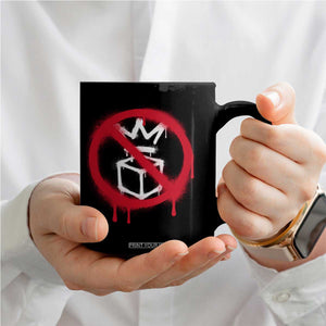 No Kings No Ice Protest Coffee Mug Vintage Political Stop Sign Graffiti Graphic TS11 Print Your Wear