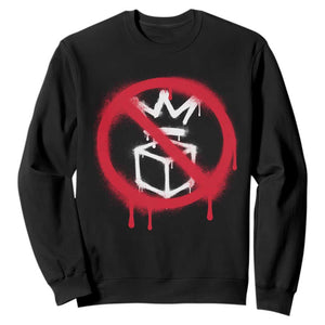 No Kings No Ice Protest Sweatshirt Vintage Political Stop Sign Graffiti Graphic TS11 Black Print Your Wear