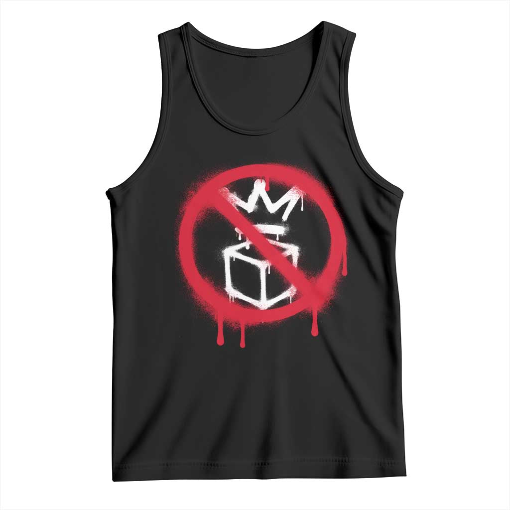 No Kings No Ice Protest Tank Top Vintage Political Stop Sign Graffiti Graphic TS11 Black Print Your Wear