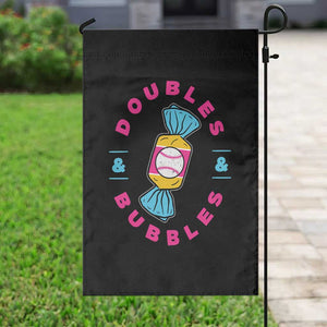 Doubles and Bubbles Baseball Candy Gum Garden Flag TS11 Print Your Wear