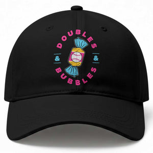 Doubles and Bubbles Baseball Candy Gum Baseball Cap TS11 Print Your Wear