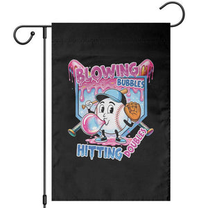 Baseball Blowing Bubbles Hitting Doubles Garden Flag Sports Bubble Gum Lover TS11 Black Print Your Wear