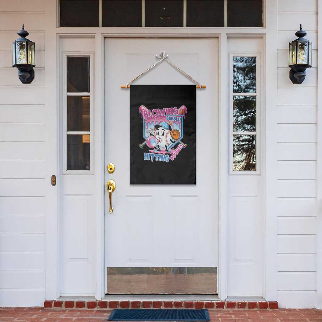 Baseball Blowing Bubbles Hitting Doubles Garden Flag Sports Bubble Gum Lover TS11 Print Your Wear
