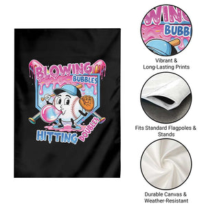 Baseball Blowing Bubbles Hitting Doubles Garden Flag Sports Bubble Gum Lover TS11 Print Your Wear