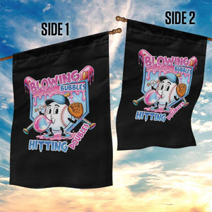 Baseball Blowing Bubbles Hitting Doubles Garden Flag Sports Bubble Gum Lover TS11 Print Your Wear