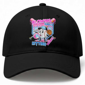 Baseball Blowing Bubbles Hitting Doubles Baseball Cap Sports Bubble Gum Lover TS11 Print Your Wear
