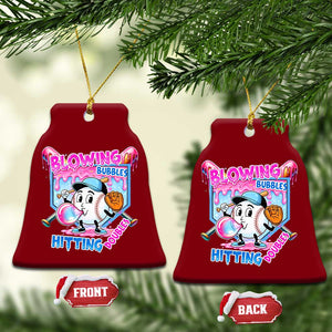 Baseball Blowing Bubbles Hitting Doubles Ceramic Ornament Sports Bubble Gum Lover TS11 Print Your Wear