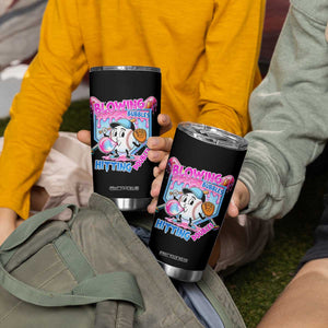 Baseball Blowing Bubbles Hitting Doubles Tumbler Cup Sports Bubble Gum Lover TS11 Print Your Wear