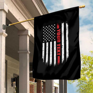 Personalized Firefighter Garden Flag Custom Text Name Vintage American Flag Patriot Fireman Gift TS11 Print Your Wear