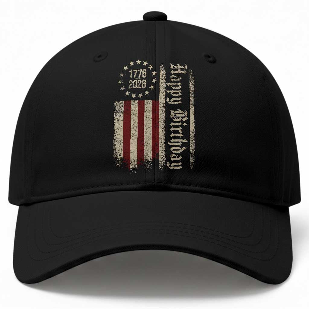 250th Birthday US July 4th 1776 2026 American Flag Baseball Cap TS11 Print Your Wear