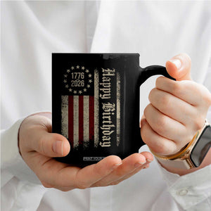 250th Birthday US July 4th 1776 2026 American Flag Coffee Mug TS11 Print Your Wear
