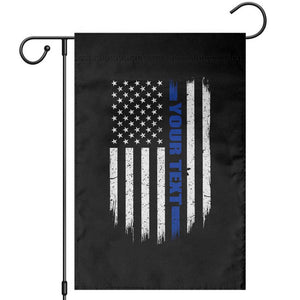 Personalized Police Garden Flag Custom Text Name Vintage American Flag Law Enforcement Gift TS11 Black Print Your Wear