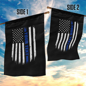 Personalized Police Garden Flag Custom Text Name Vintage American Flag Law Enforcement Gift TS11 Print Your Wear