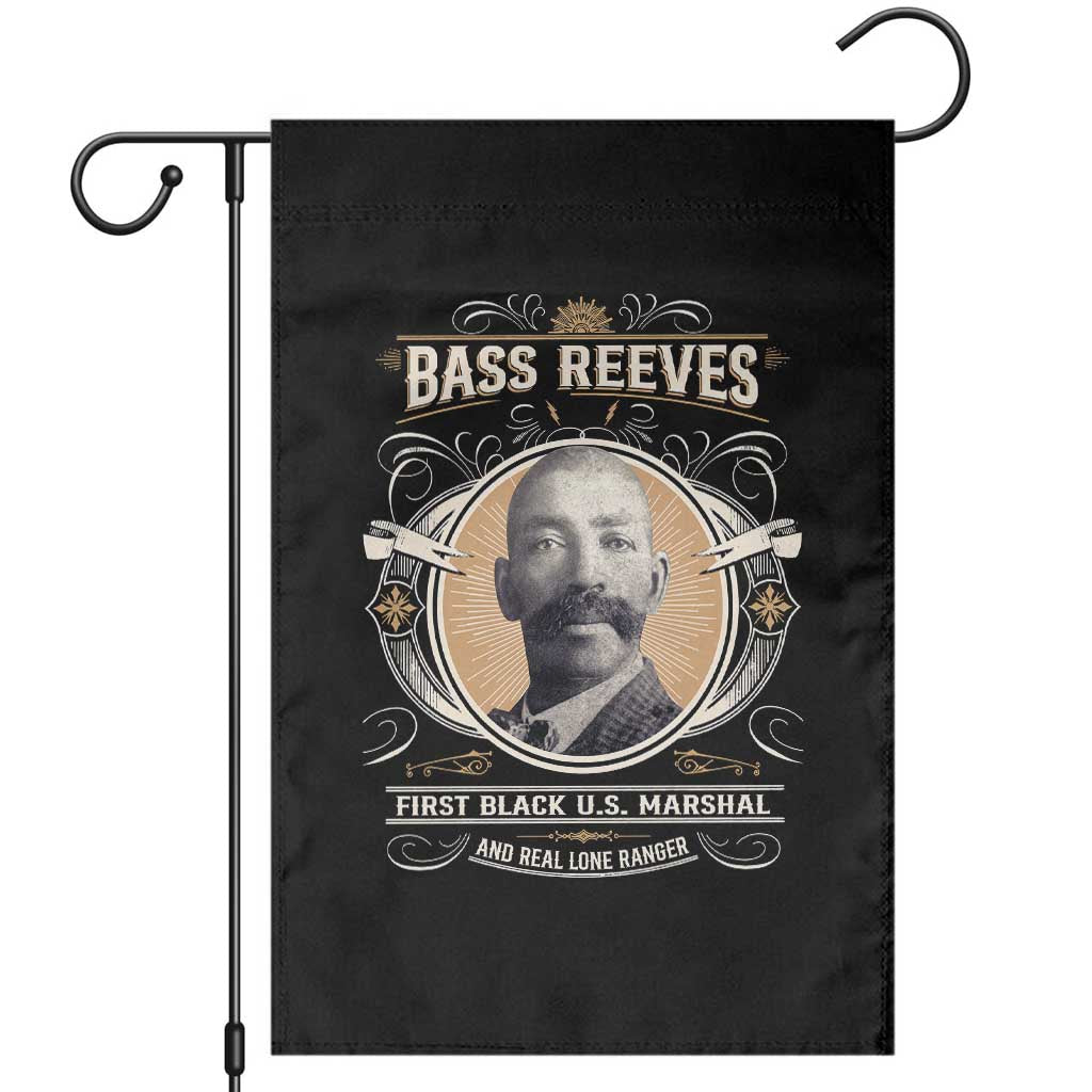 Bass Reeves First Black US Marshal And Real Lone Ranger Garden Flag African American Cowboy Legend TS11 Black Print Your Wear