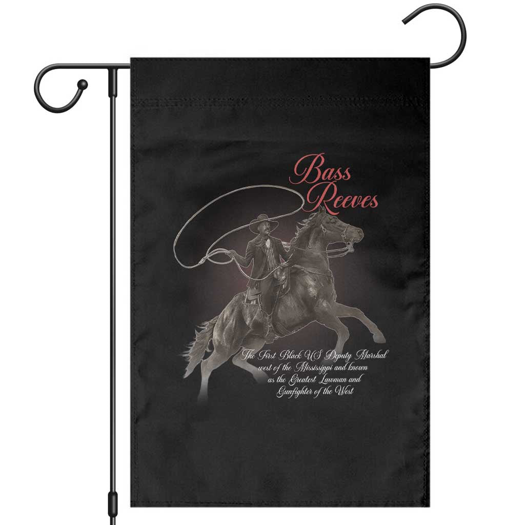 Bass Reeves Garden Flag African American Cowboy Marshal Black History Month TS11 Black Print Your Wear
