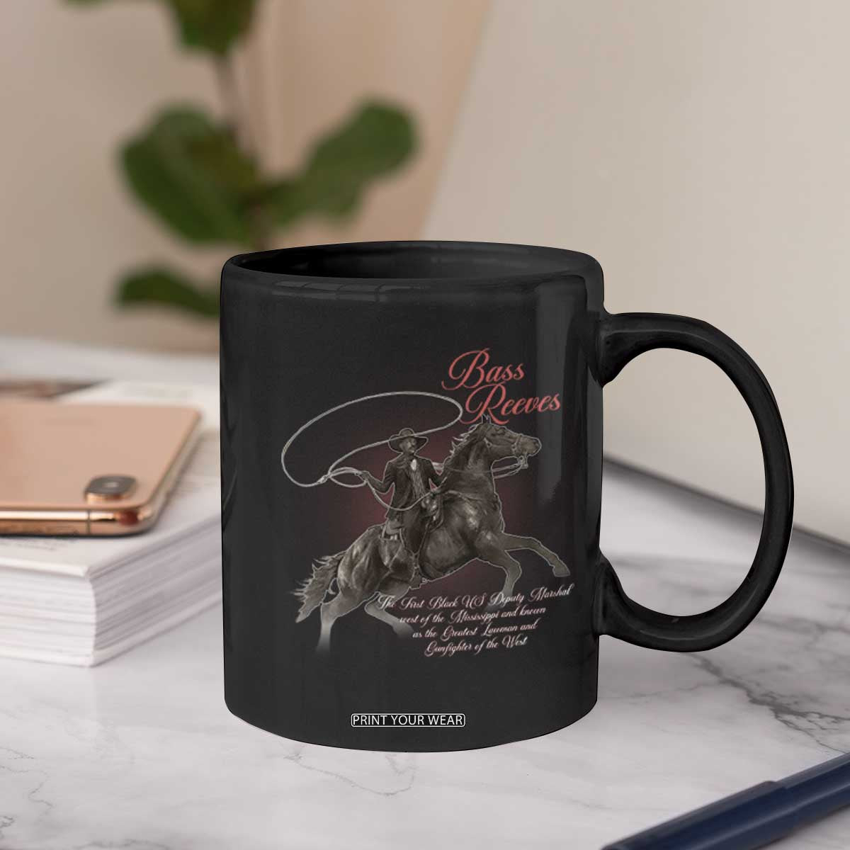 Bass Reeves Coffee Mug African American Cowboy Marshal Black History Month