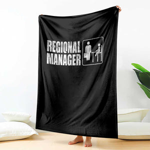 Regional Manager Throw Blanket Funny Dad Baby Matching TS11 Print Your Wear