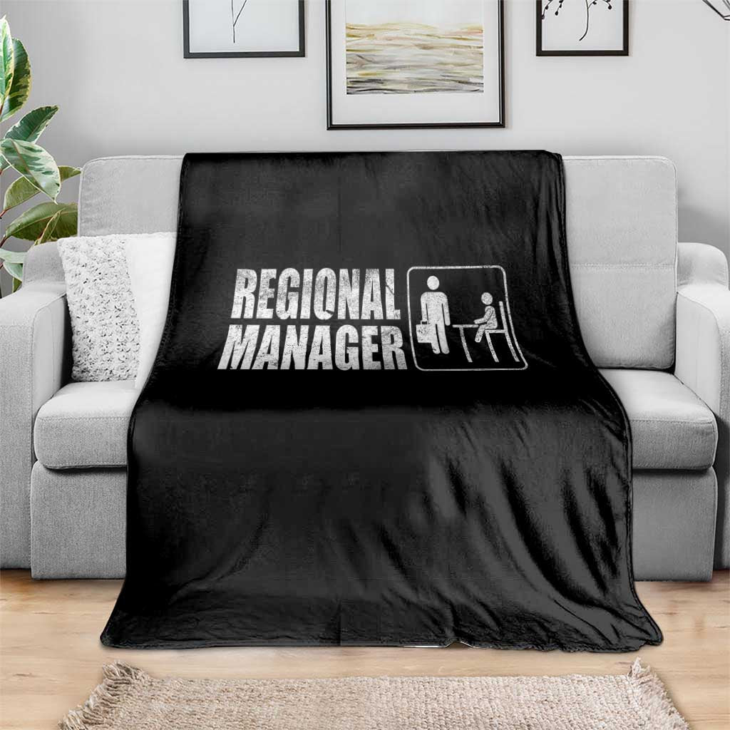 Regional Manager Throw Blanket Funny Dad Baby Matching TS11 Print Your Wear