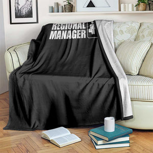 Regional Manager Throw Blanket Funny Dad Baby Matching TS11 Print Your Wear