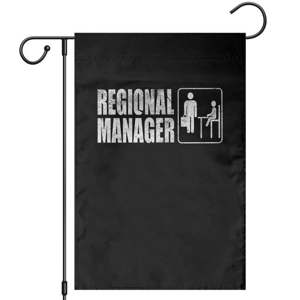 Regional Manager Garden Flag Funny Dad Baby Matching TS11 Black Print Your Wear