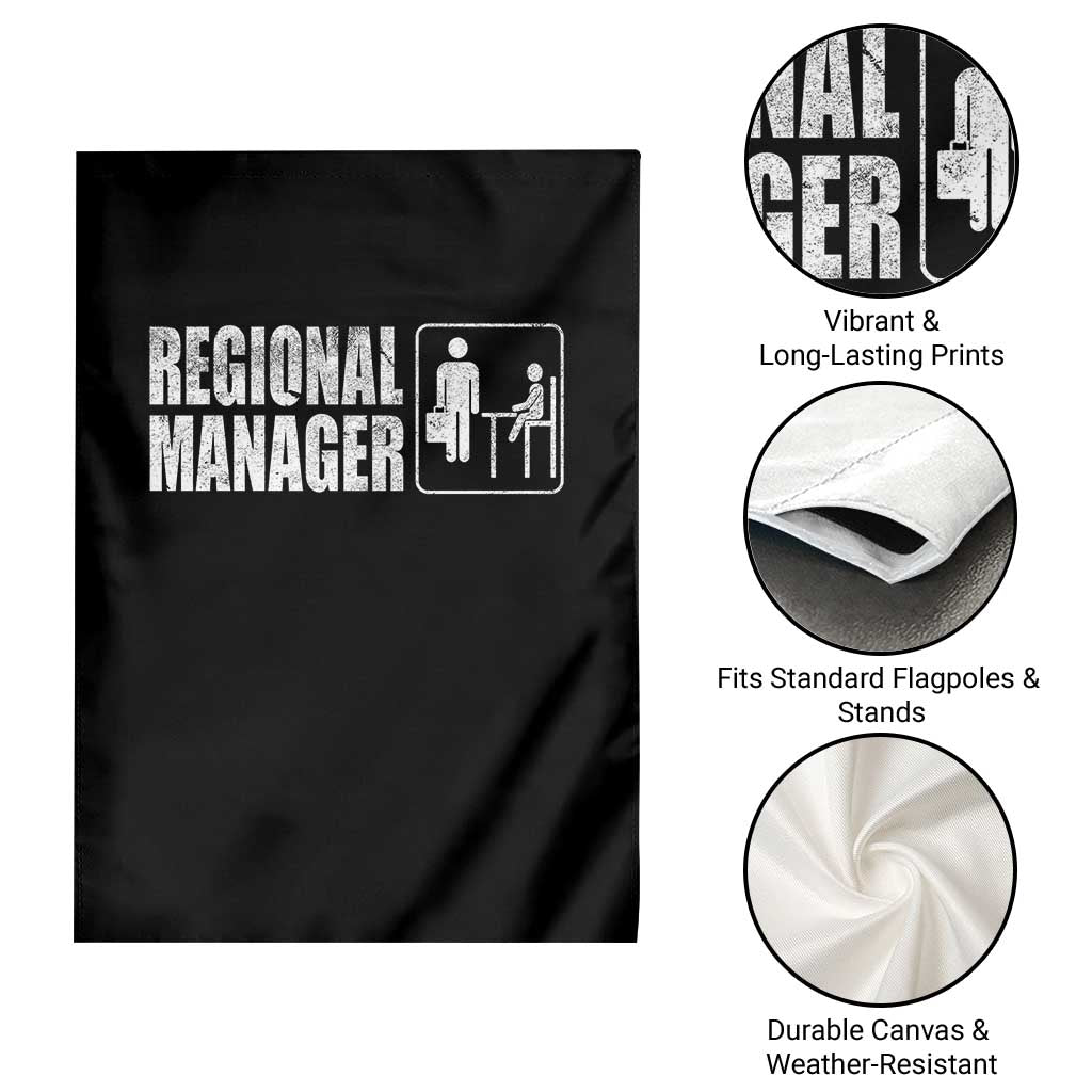 Regional Manager Garden Flag Funny Dad Baby Matching TS11 Print Your Wear