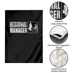 Regional Manager Garden Flag Funny Dad Baby Matching TS11 Print Your Wear