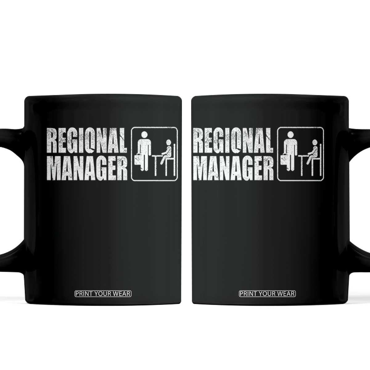 Regional Manager Coffee Mug Funny Dad Baby Matching TS11 Black Print Your Wear