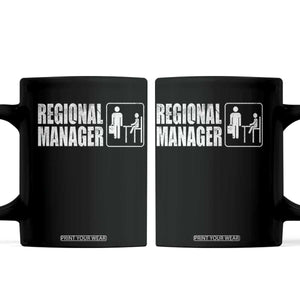 Regional Manager Coffee Mug Funny Dad Baby Matching TS11 Black Print Your Wear