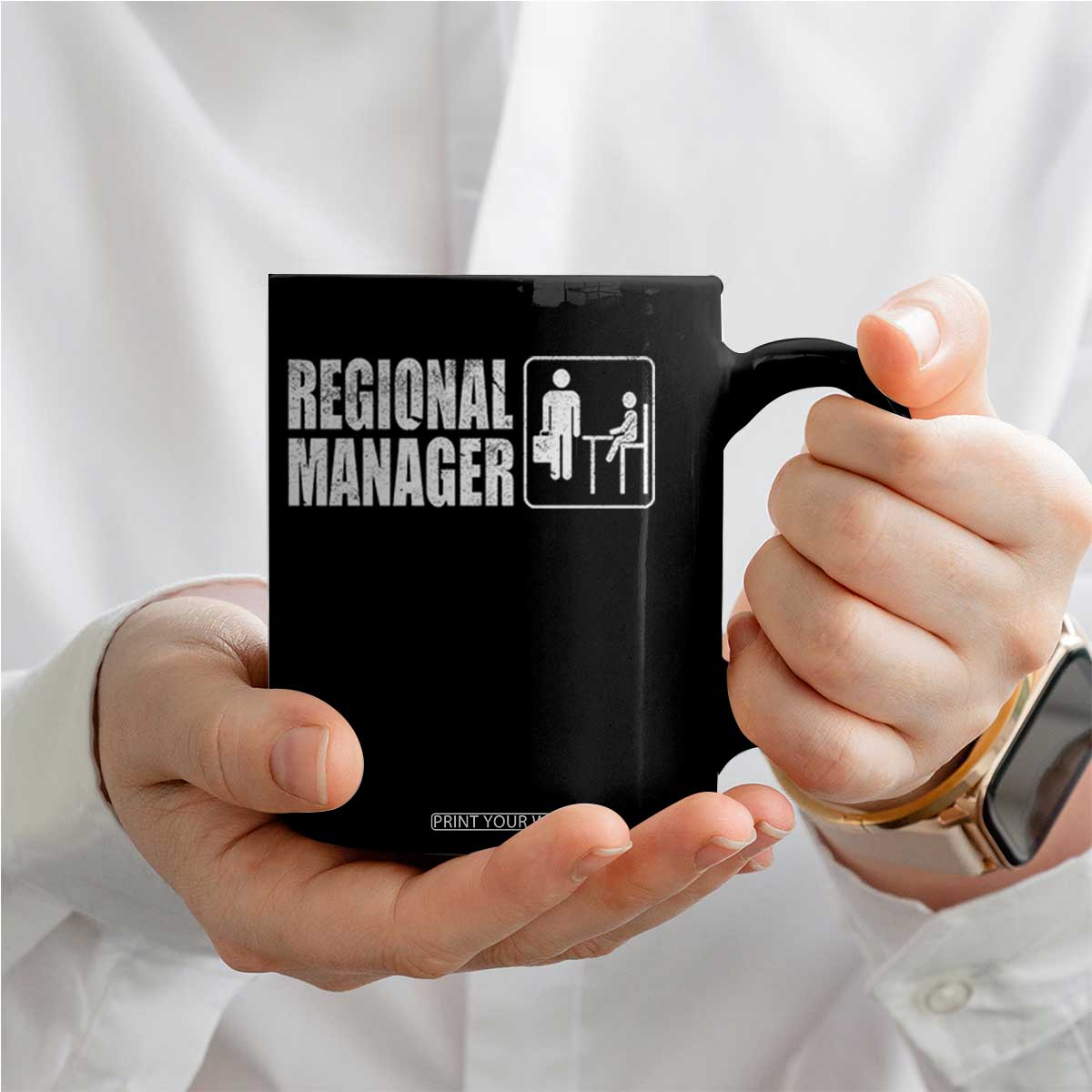 Regional Manager Coffee Mug Funny Dad Baby Matching TS11 Print Your Wear