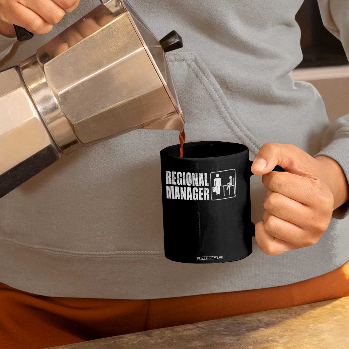 Regional Manager Coffee Mug Funny Dad Baby Matching TS11 Print Your Wear