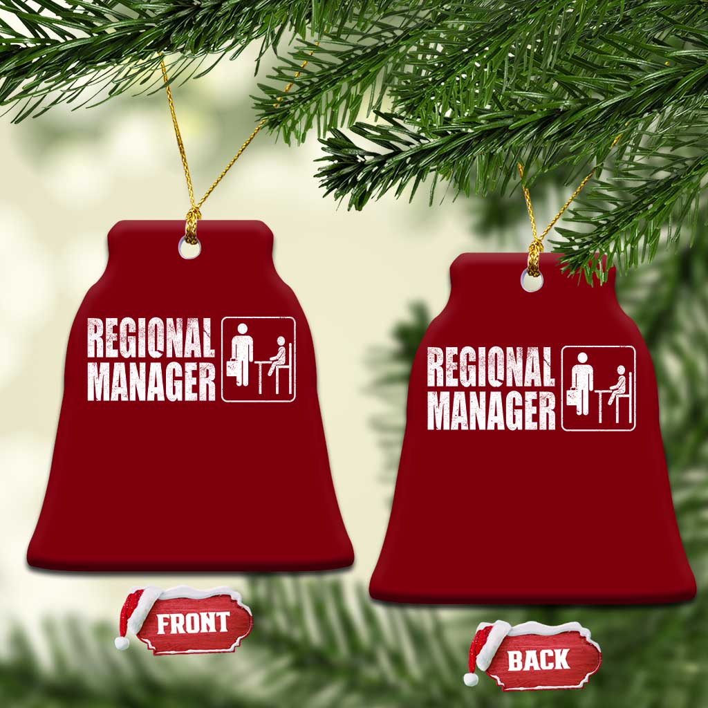 Regional Manager Ceramic Ornament Funny Dad Baby Matching TS11 Print Your Wear