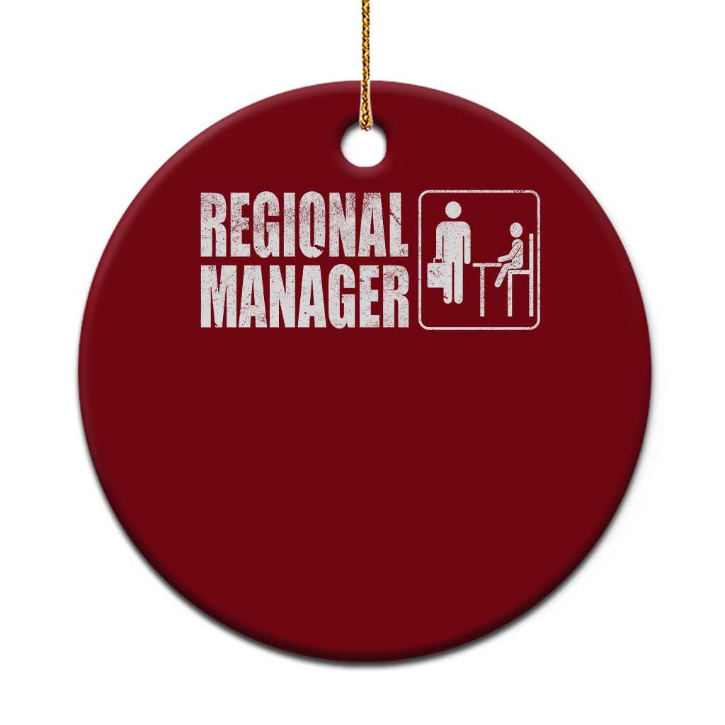 Regional Manager Ceramic Ornament Funny Dad Baby Matching TS11 1pc Red Print Your Wear