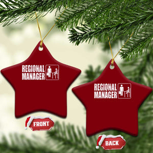 Regional Manager Ceramic Ornament Funny Dad Baby Matching TS11 Print Your Wear