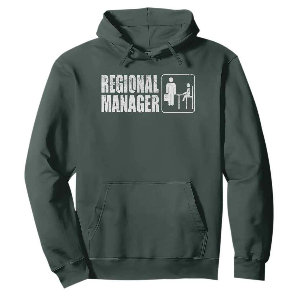 Regional Manager Hoodie Funny Dad Baby Matching TS11 Dark Forest Green Print Your Wear