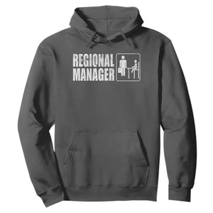 Regional Manager Hoodie Funny Dad Baby Matching TS11 Dark Heather Print Your Wear