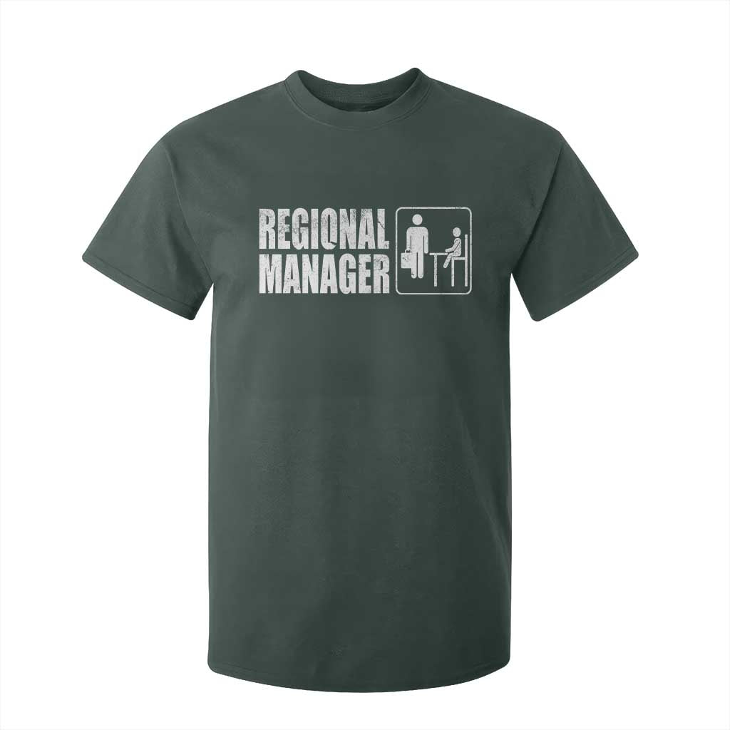 Regional Manager T Shirt For Kid Funny Dad Baby Matching TS11 Dark Forest Green Print Your Wear