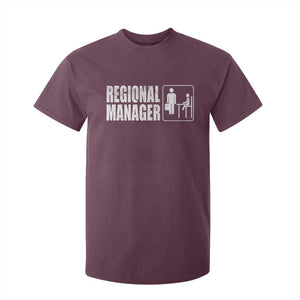 Regional Manager T Shirt For Kid Funny Dad Baby Matching TS11 Maroon Print Your Wear