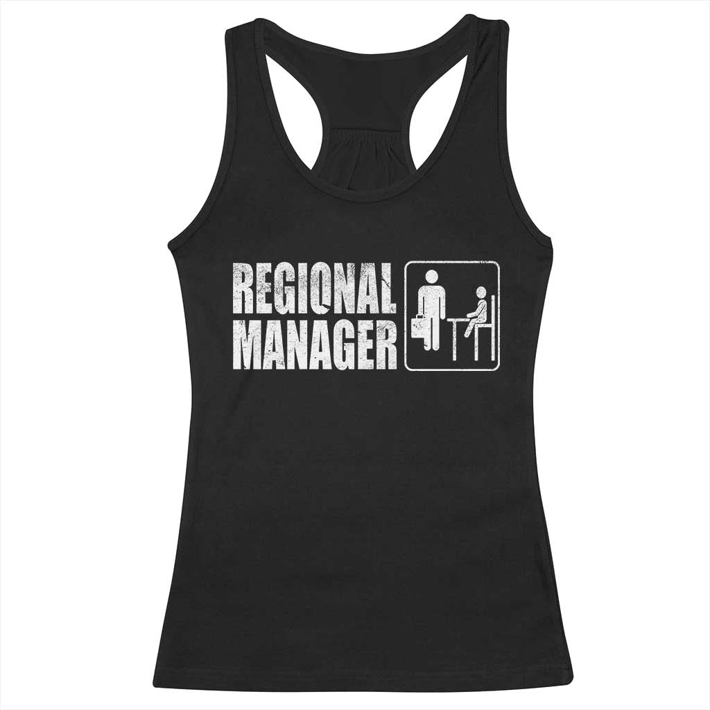 Regional Manager Racerback Tank Top Funny Dad Baby Matching TS11 Black Print Your Wear