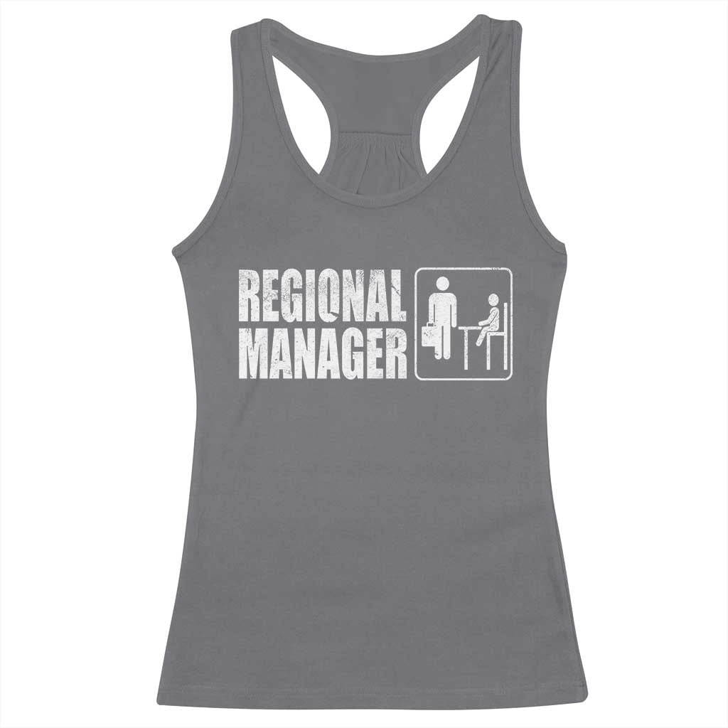 Regional Manager Racerback Tank Top Funny Dad Baby Matching TS11 Charcoal Print Your Wear